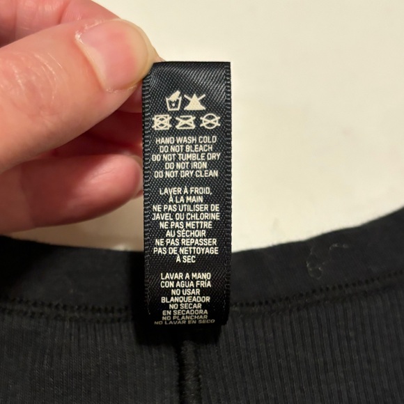 SKIMS black ribbed mini dress, L - Picture 5 of 8